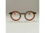 Lunettes Mixte Be Gipsy Hole de la Marque Sabine Be Coloris Kaki / Orange Fluo