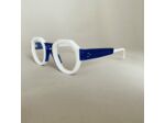 Lunettes de Vue Homme/Femme Monsieur Pierre Modèle Loris Coloris Blanc Bleu