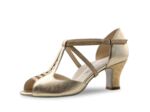 Holly60 - Chaussures de danse or et beige, semelle confort - Werner Kern