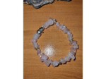 bracelet perles chips quartz rose fait main