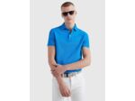 Polo Tommy Hilfiger ajusté bleu en coton bio