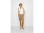 Pantalon de jogging Lacoste marron en molleton de coton bio