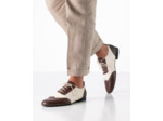 Carrara 28066 - Chaussure de danse ultra-souple brune et crème pour homme - Werner Kern