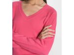 PULL COL V NOLWENN FUSCHIA