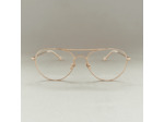 Lunettes de Vue Louis de la Marque Blanc Coloris Or Rose