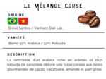 Café Mélange / Blend Le Mélange Corsé 50% Arabica / 50% Robusta