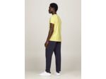 T-Shirt Tommy Hilfiger jaune ajusté coton bio