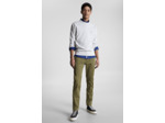 Pantalon chino slim Tommy Hilfiger kaki en coton bio stretch