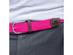 Ceinture tressée Billybelt rose en cuir