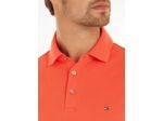 Polo Tommy Hilfiger ajusté orange en coton bio