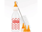 BEAPHAR – LACTOL – Pack biberon et tétines + brosse à nettoyer pour nourrir les nouveau-nés/animaux en croissance – Biberon souple & facile à utiliser – Contient 1 biberon, 6 tétines & 1 goupillon