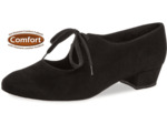 057-029-001 - Chaussures de danse en nubuck noir, semelle confort, talon 3cm - Diamant