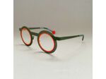 Lunettes Mixte Be Gipsy Hole de la Marque Sabine Be Coloris Kaki / Orange Fluo