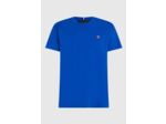 T-Shirt petit logo Tommy Hilfiger bleu en coton bio