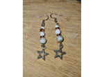 boucles d'oreilles howlite fait main