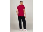 T-Shirt Tommy Hilfiger ajusté bordeaux coton bio