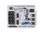 Carte d'extension multifonction pour Arduino®, affichage 4 chiffres, leds SMD, buzzer, boutons-poussoirs, interfaces