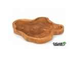 ASSIETTE BOIS TECK NATUREL 37 X 35 X 3 CM