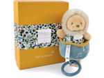 Doudou et Compagnie - Boh'aime - Boîte à Musique Lion- Jaune - 20cm - Cadeau Naissance - Jolie boîte Cadeau