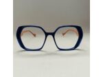 Lunettes De Vue Caroline Abram Modèle Kiko 278 Coloris Bleu / Pêche