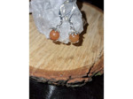 Boucles d'oreilles aventurine orange, fait main