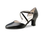 Layla - Chaussures de danse avec attache ajustable en cuir noir - Werner Kern