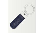 Porte-Clefs grainé bleu