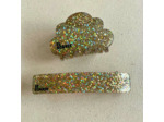 BARRETTE PAILLETTES DOREES -  23 DEGRES