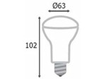 Miidex lighting ampoule led e27 spot r63 8w 4000°k  766311