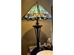 Lampe Tiffany Iris Art Nouveau - H 60 cm - De Ryck