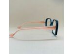 Lunettes de vue Kora de la Marque Caroline Abram Coloris Vert Lagon / Rose