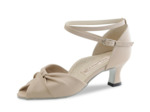 Ruth - Chaussures de danse de salon en cuir nappa beige - Werner Kern