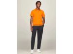 Polo Tommy Hilfiger ajusté orange en coton bio