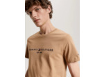 T-Shirt Tommy Hilfiger ajusté marron en coton bio