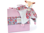 Doudou et Compagnie - BOH'AIME - Doudou Faon Blanc avec Pétales - Boite Cadeau - 27 Cm - Idée Cadeau de Naissance Fille et Garçon - Garantie Doudou Perdu - DC4021 Doudou Pétales - Faon