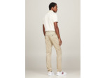 Pantalon chino Tommy Hilfiger beige en coton bio stretch