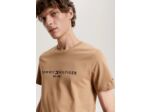 T-Shirt Tommy Hilfiger ajusté marron en coton bio