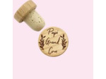 Bouchon en liège personnalisé -  "Papi Grand Cru"