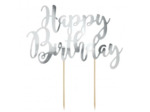 Cake topper Happy Birthday carton - Patiss&vous