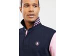 Polo manches longues bicolore Eden Park rose