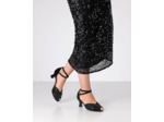 Nellie - Chaussures de danse noire semi ouvertes talon 5cm pour femmes - Werner Kern