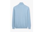 Pull demi zip Eden Park bleu clair en laine