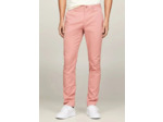 Pantalon chino slim Tommy Hilfiger rose coton bio stretch