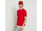 T-Shirt uni Eden Park rouge en coton