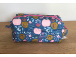 Trousse rectangulaire enduite fleurie