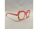 Lunettes De Vue Plein Les Mirettes - Modèle Diva 28 Coloris Rose Orange