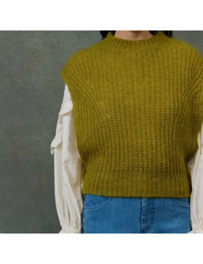 PULL SIGOU DUSKY GREEN - LOUISE MISHA