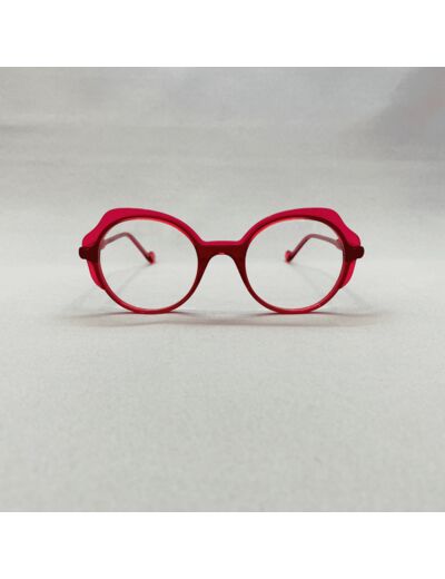 Lunettes de Vue enfant Tête à Lunettes de Caroline Abram Modèle Mini Elfie Coloris Rouge / Rose