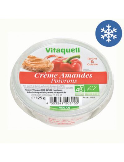 Crème Amandes Poivrons 125g - Abc Bio