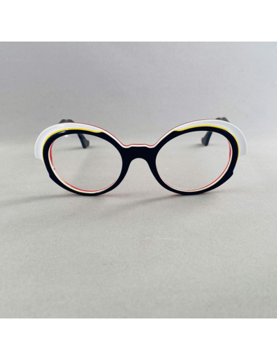 Lunettes De Vue Plein Les Mirettes - Modèle Demoiselle XII Coloris Bleu Blanc Rouge